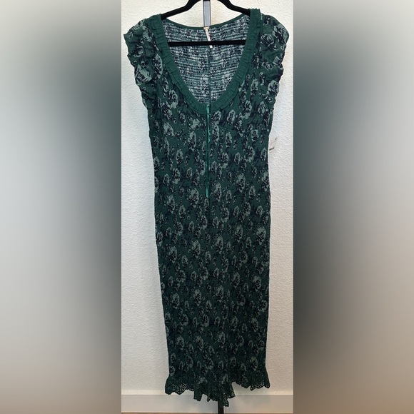 Free People | McKenna Floral Smocked Midi Dress - Picture 3 of 5